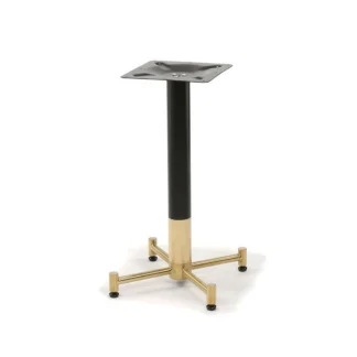 Rivet Black & Brass Table Base
