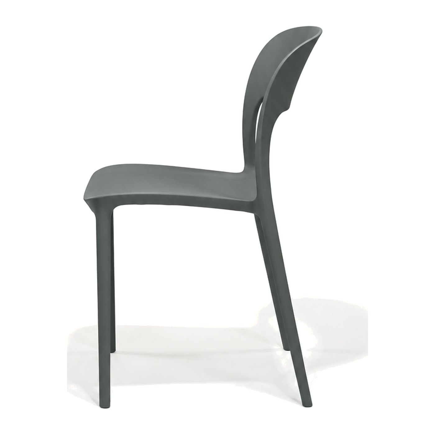 Solstice Side Chair in Black – side