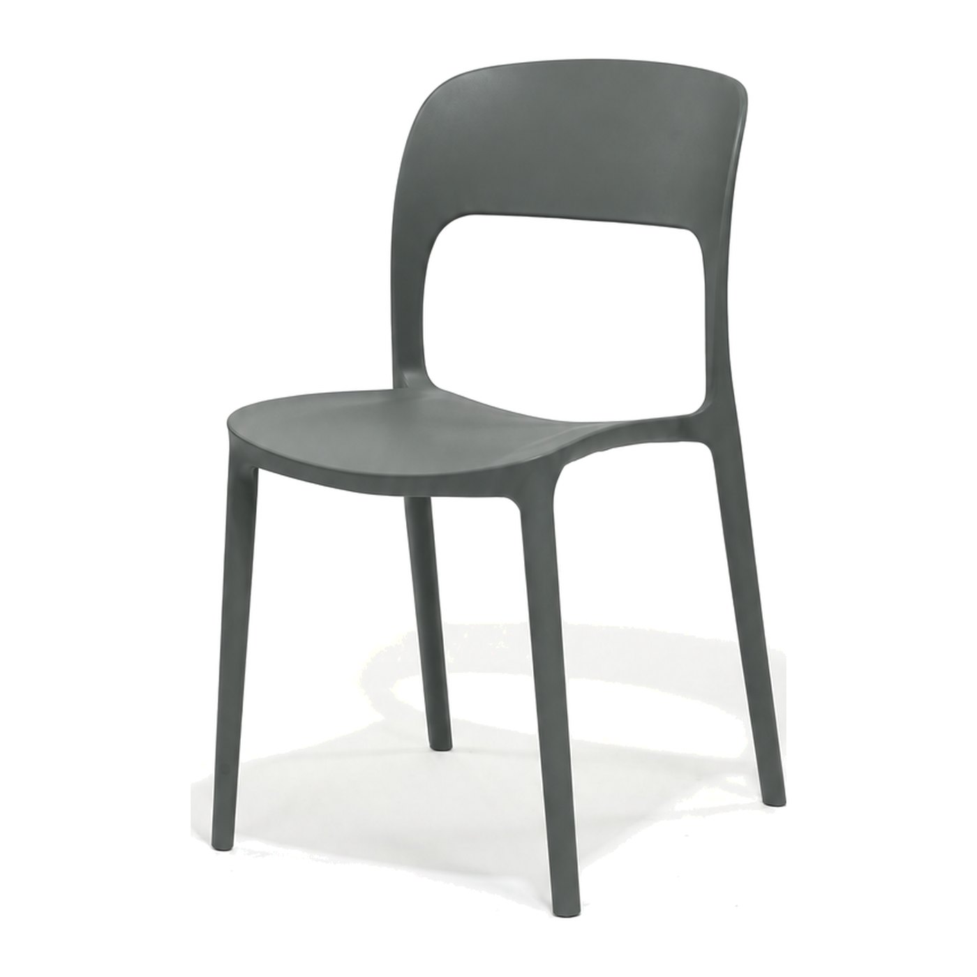 Solstice Side Chair in Black – front three-quarter