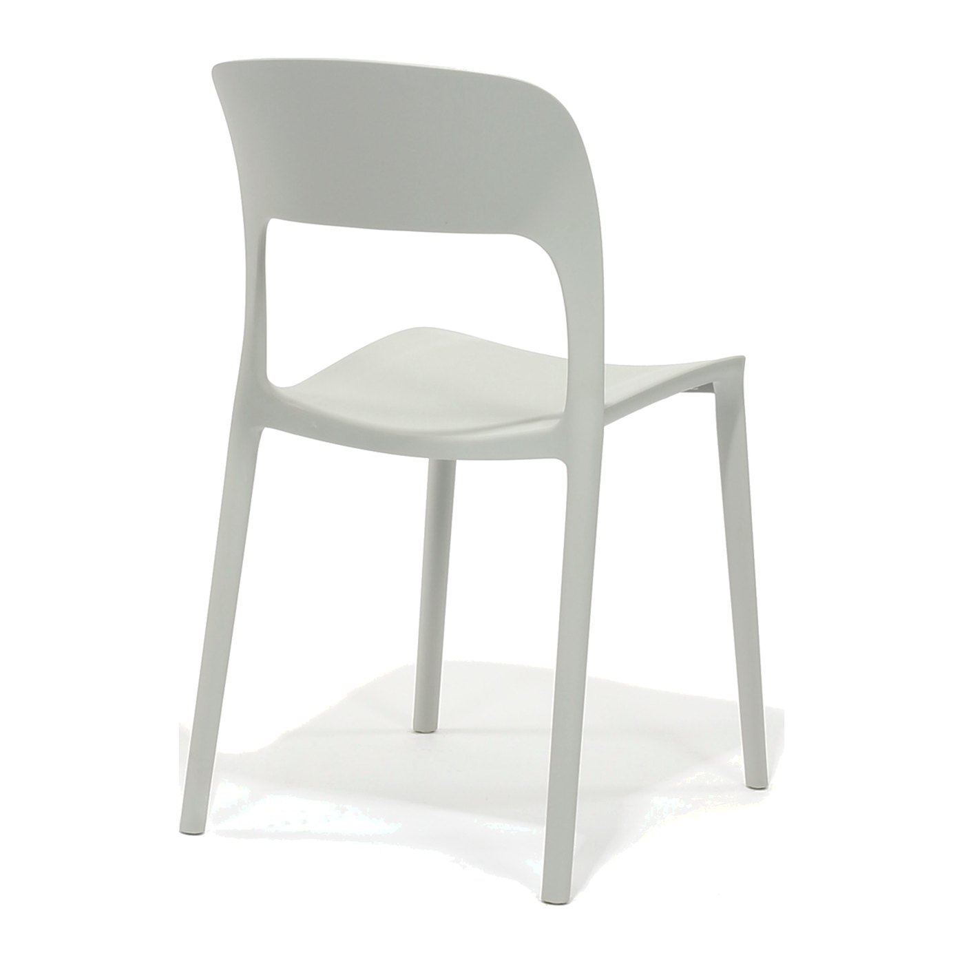 Solstice Side Chair in Grey – back three-quarter