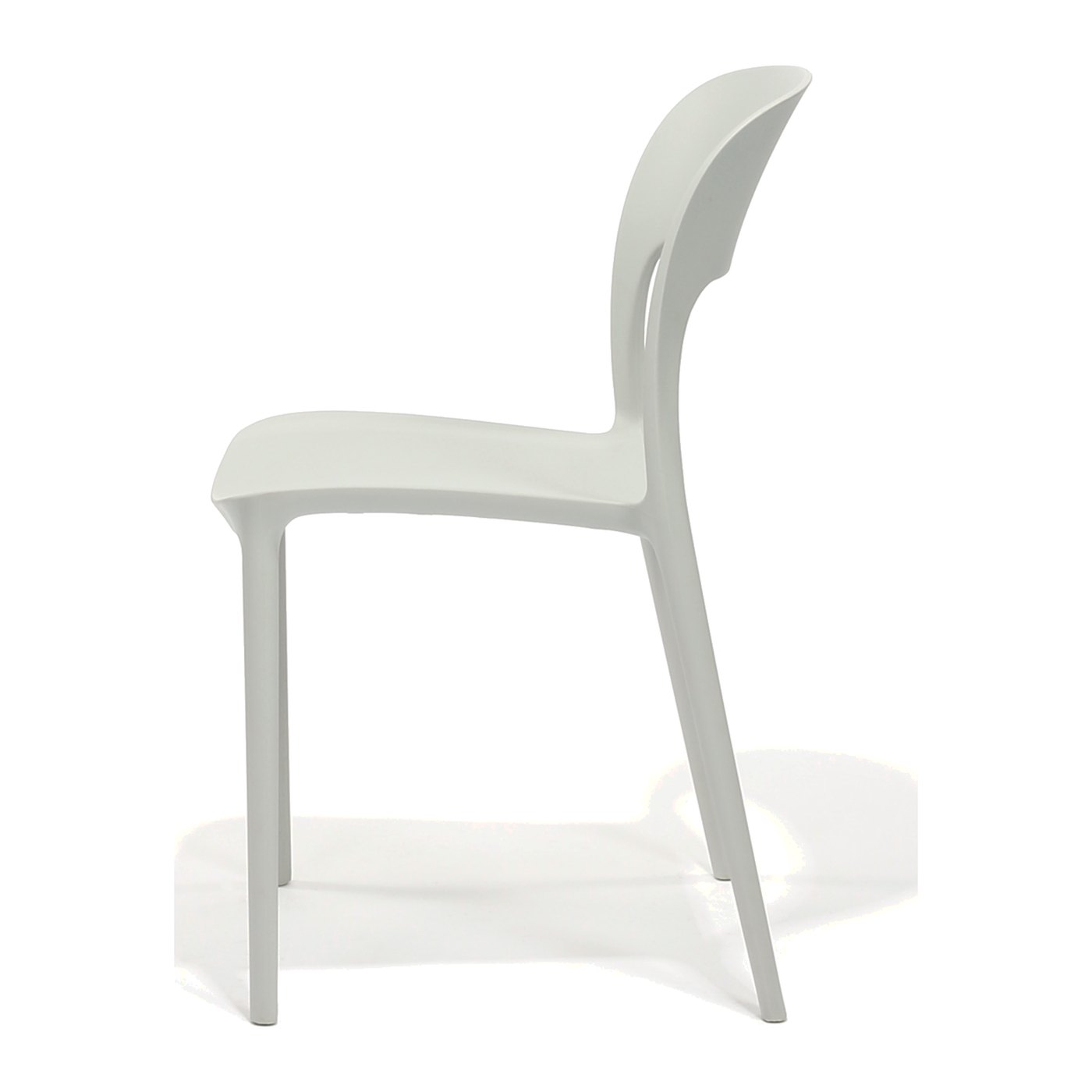 Solstice Side Chair in Grey – side