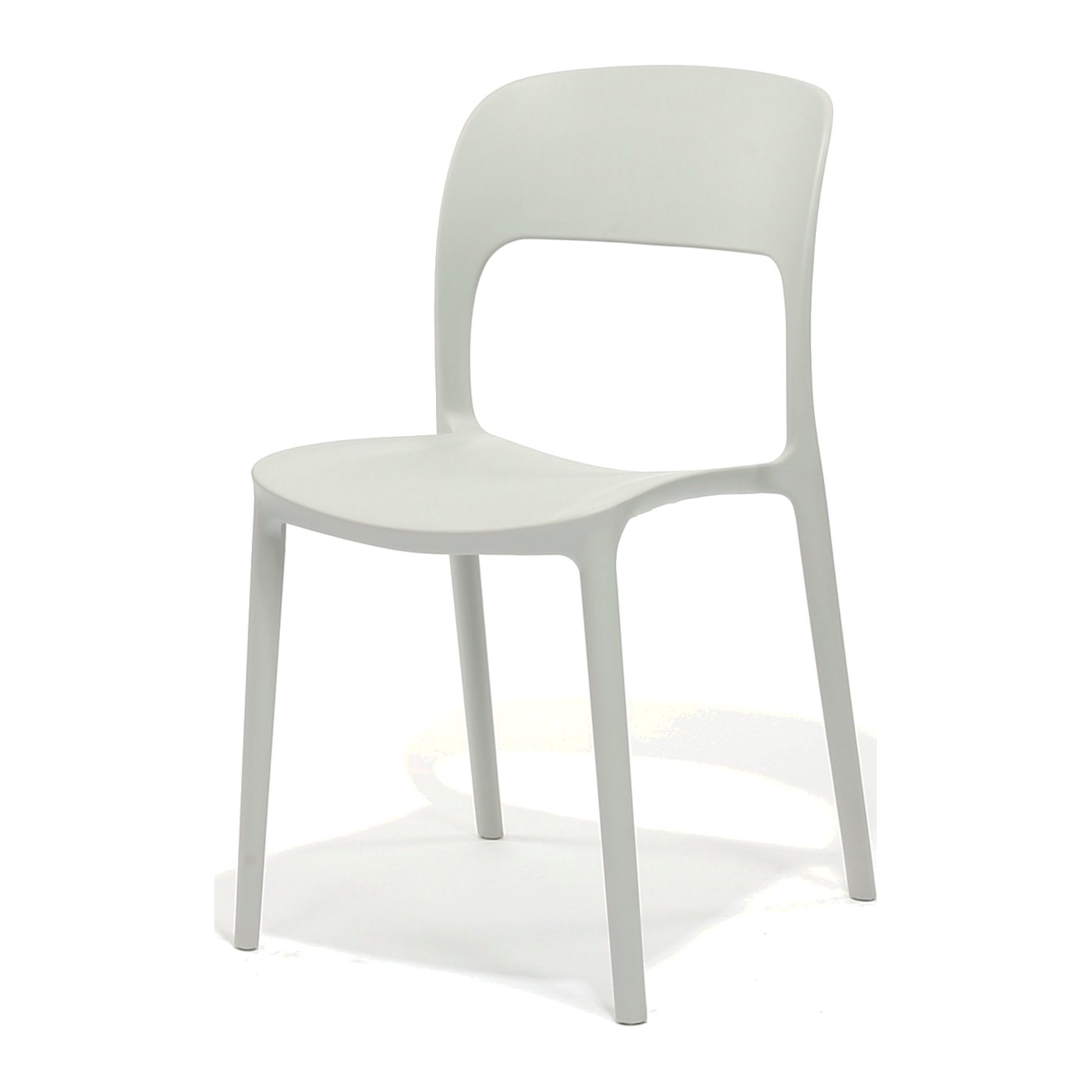 Solstice Side Chair in Grey – front three-quarter