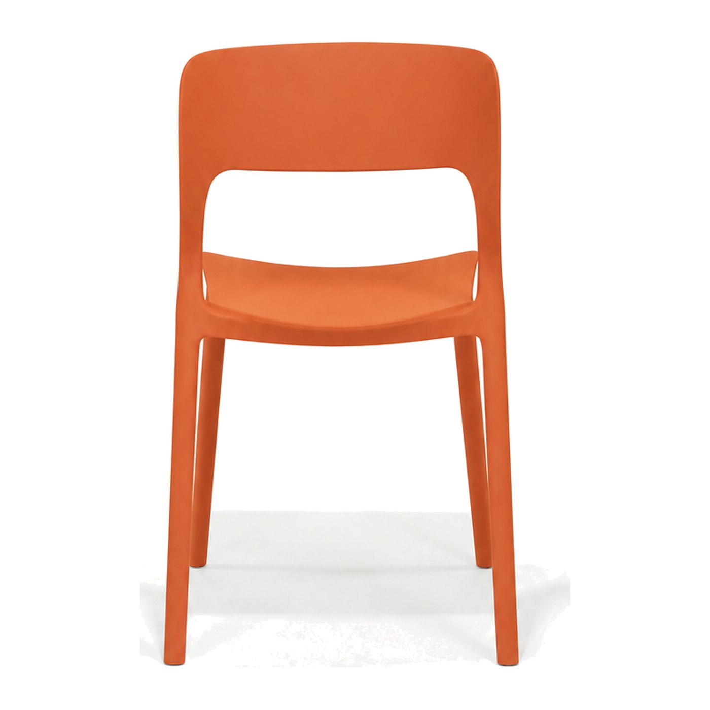 Solstice Side Chair in Orange – back
