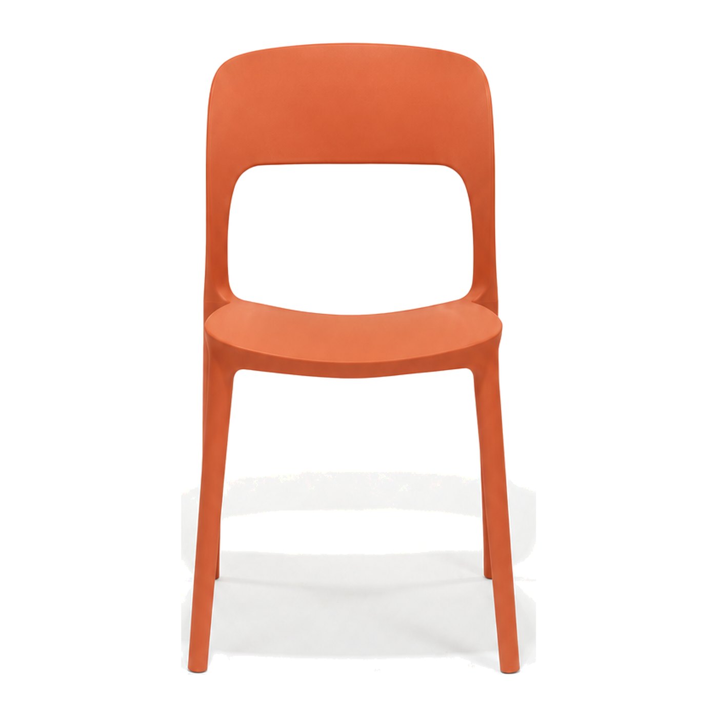 Solstice Side Chair in Orange – front