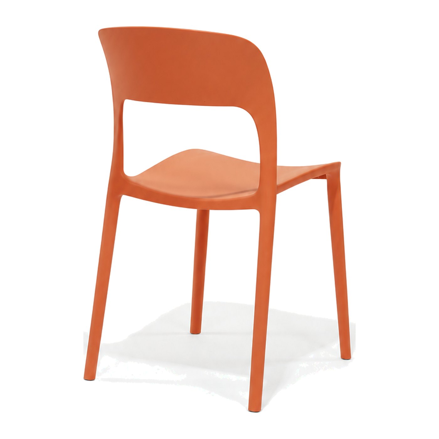 Solstice Side Chair in Orange – back three-quarter