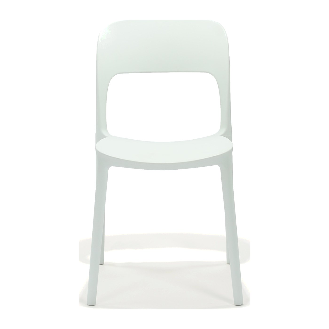 Solstice Side Chair in White – front