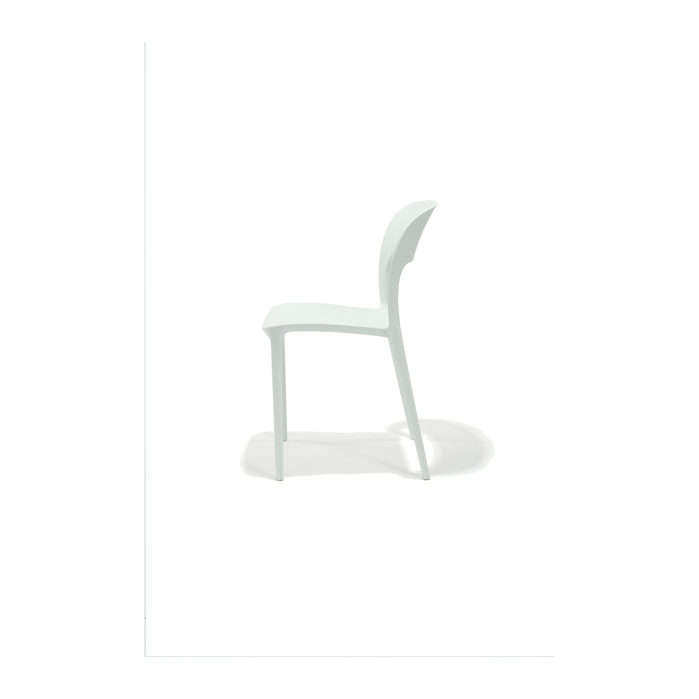 Solstice Side Chair in White – side